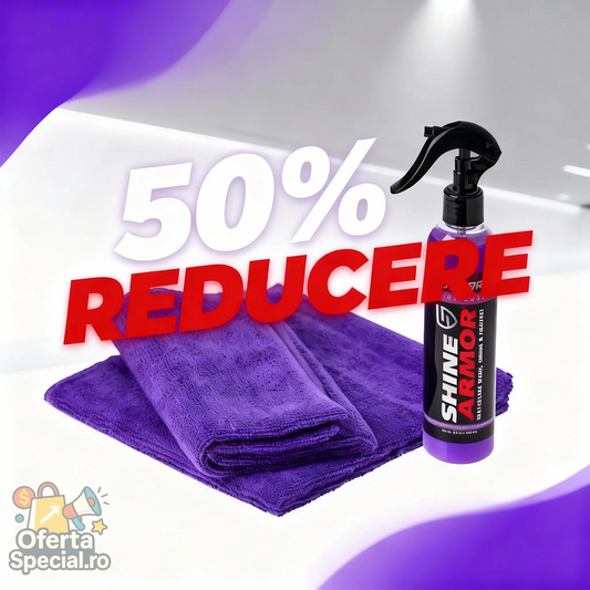 1+1 GRATIS - Kit tratament ceramică, efect hidrofob